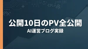 公開10日のPVを全公開